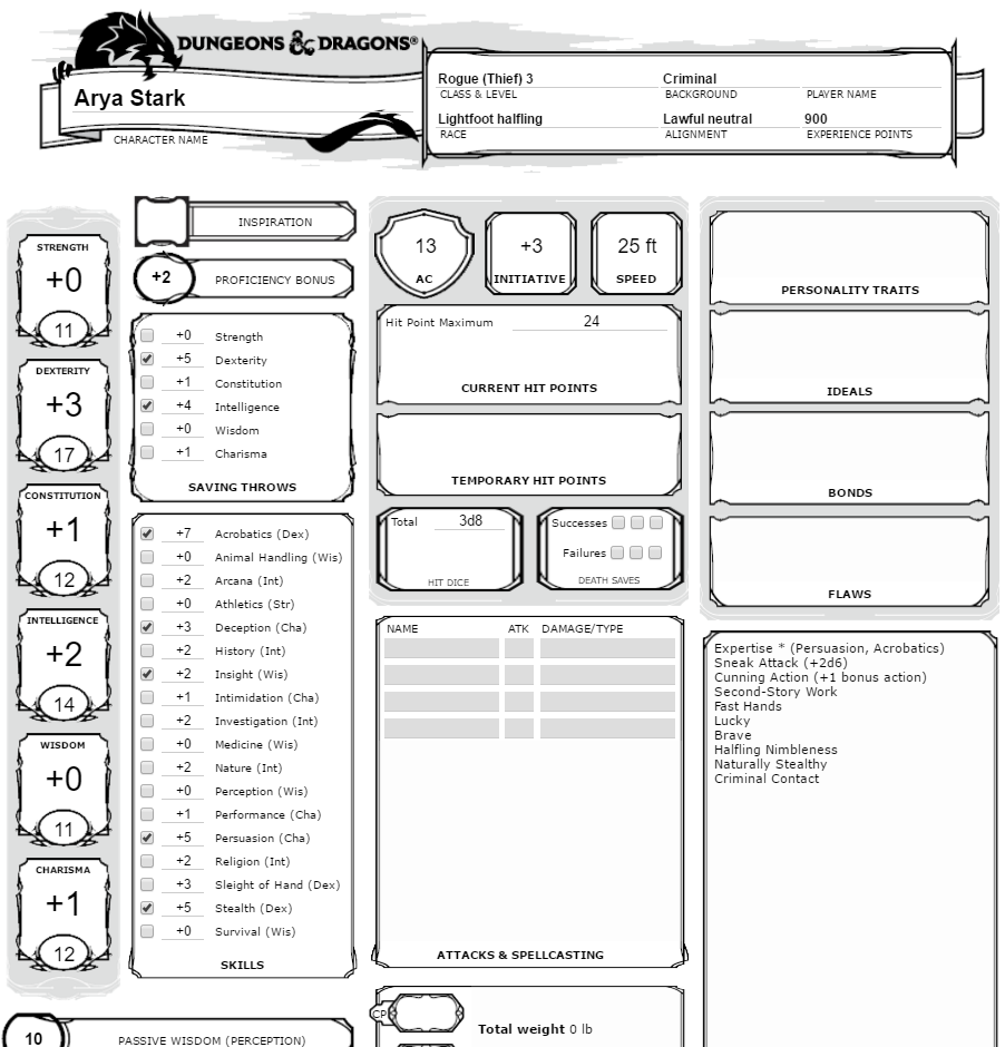 Dungeon And Dragon 2nd Edition Character Generator
